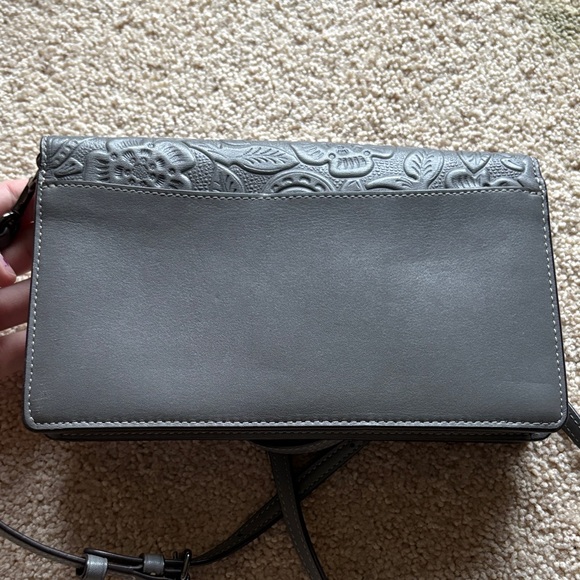 Coach Foldover Crossbody Clutch with Metal Tea Rose Tooling - Picture 10 of 13